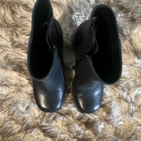 NWT Jeffrey Campbell square toe platform leather ankle booties never worn- 6.5 - Picture 4 of 6